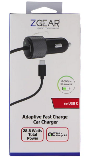 ZGear 2.4AMP Car Charger Type-C