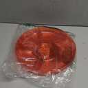 Plasticpro 6 Sectional Round Plastic Serving Tray/Platter (2, Red)