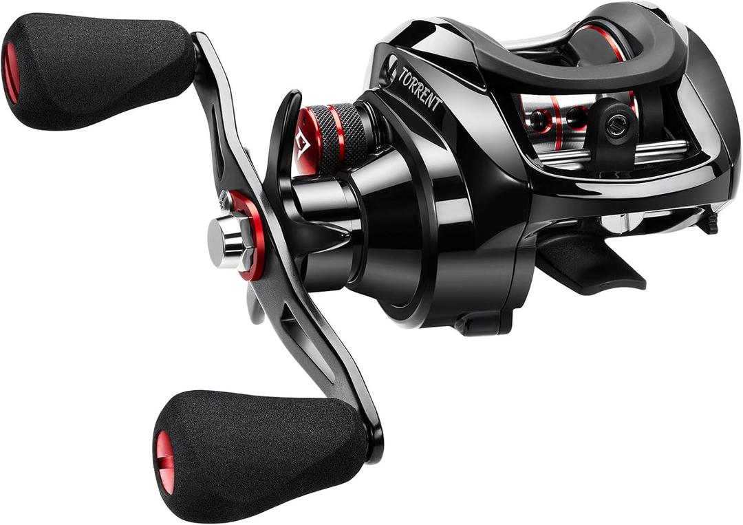 Piscifun Torrent Baitcaster Fishing Reel, 18LB Carbon Fiber Drag Baitcasting Reel, Magnetic Braking System Casting Reel
