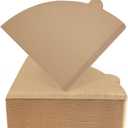 200 Count Coffee Filters 2, Cone Coffee Filters, Unbleached Natural Disposable Paper Filter 2-4 Cup Fits for Pour Over Dripper and Coffee Maker, Suitable for Home Coffee Shop Commercial