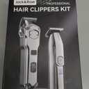 Jack & Rose Clippers and Trimmers Set, Cordless Hair Clippers for Men, Barber Clippers Set (Silvery)