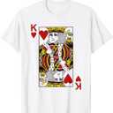 King of Hearts Blackjack Cards Poker 21 K T-Shirt, 2XL