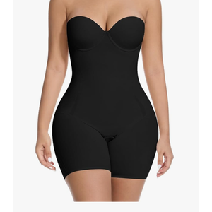 Slimers Strapless Shapewear Tummy Control: Strapless Body Shaper For Women With Built In Bra - Shapewear Bodysuit for Dress L