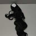 Claw Clip Ponytail Extension 18" Clip in Wavy Ponytail Hair Extensions Long Pony Tails for Women Extensions Dark Black Wave Hairpiece