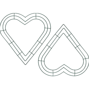 2pcs PATIKIL Christmas Wire Wreath Frame, Metal Heart Shape Dream Catcher Rings Macrame Wreath Floral Hoop for Home Car DIY Craft Wedding Wall Hanging Decorations, Black