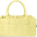 Mr. Pen- Baby Diaper Caddy Organizer, Lemon Glow, Nursery Storage Bin and Car Organizer for Diapers and Baby Wipes