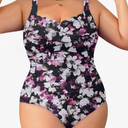 Aqua Eve Womens Plus Size One Piece Swimsuit- Tummy Control Bathing Suit Full Coverage Swimwear, XL