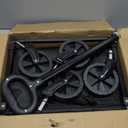 Yozoia Wagons Carts Foldable, Lightweight Portable Utility Shopping Cart with Wheels, Folding Grocery Wagon Cart for Grocery, Camping, Shopping, Beach, Garden, Sports Black (100L)