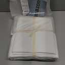 TIPTOE BEAR King Duvet Cover Set- 100% Washed Cotton 3 Pcs Soft Comfy Breathable Chic Linen Feel Bedding, 1 Duvet Cover and 2 Pillow Shams, Cream White