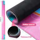 Breling Mahjong Mat for Table, 31. 5" Anti Slip and Noise Reduction Mahjong Table Cover, Large Gaming Mat with Carrying Bag for Poker, Dominoes, Card and Board Games(Mandala)