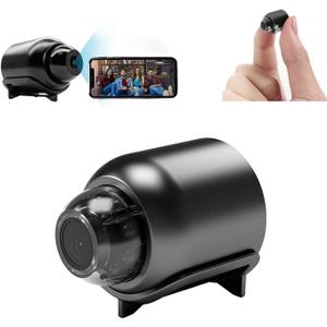 Mini WiFi Camera 1080P HD Night Vision Included Motion Detection Remote Monitoring 160 Wide Angle Micro Baby Monitor for Home Office Store Warehouse (1Pcs)