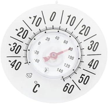BinaryABC Outdoor Window Thermometer for Outside Temperature, No Battery Required for Home, Office, Patio, Garden Decor