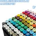 Zmcik 80 Colors Alcohol Markers Art Markers for Kids and Adult Drawing Marker Dual Tip Coloring Painting Perfect for Boys Girls Students Gift