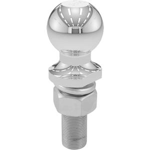 CURT 40020 Chrome Trailer Hitch Ball, 6,000 lbs, 2-Inch Diameter, 1 x 3-Inch Shank
