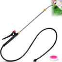 Enhon Pump Action Pressure Sprayer Wand, Retractable 29" Stainless Steel Replacement Sprayer Wand with PVC Replacement Hose & Shut off Valve (16.54 In)