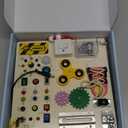 Montessori Wooden Busy Board Toys for 1 2 3 Boys Girls,Toddler Sensory Educational Fidget Board Travel Toy with LED Light Up Switches & Music Boxes, Locks for Kids Gifts