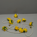 Wedding Event Decor Hangings of Pearl and Rose Flower for Wedding,temple Decoration,stage ,diwali Haldi/menhdi ,nikah Decor