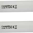 COOSPIDER 2-Pack 15W U/V BL CFL Compact Light Bulb for 30W Electric Zapper Replacement Straight Tube T8 F15 18 Inch