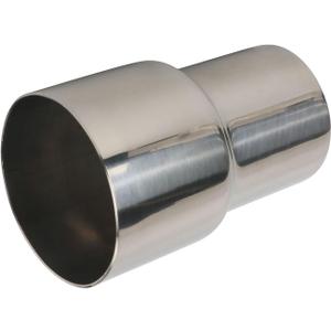 ID 2 Inch to ID 2.5 Inch Exhaust Pipe to Component Pipe Adapter Reducer 2" ID to 2.5" ID Polished Stainless Steel 4" Overall Length