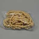 WILLBOND 16 Feet Christmas Wood Bead Garland Wooden Bead Garland for Christmas Tree Holiday Decoration (Wood Color)