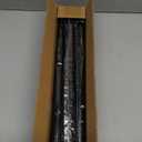 Matte Black Shower Curtain Rod, 40-76 Inches No Drilling Adjustable Tension Curtain Rods for Bathroom, Stainless Steel Metal Spring, 1 Inch Diameter, Anti-Slip, No Rust