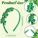 2 x St Patrick's Day Hairbands Cute Green Shamrock Design Fashionable Headband for Women St Patrick's Day Party Favour Decoration Hair Accessories Supplies 1Pcs