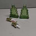 Green Glass Soap Dispenser 2PCS, Hand Dish Soap Dispenser with Pump for Bathroom, Kitchen Sink, St. Patrick's & Easter Spring Home Decor