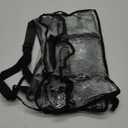 Sanwuta Large Clear Duffle Bag 20 x 12 x 7 Inches See Through Makeup Tote Bag with Pockets and 3 Small Cosmetic Pouch Transparent Toiletry Organizer Waterproof for Travel Work Artist Gym Sport Event