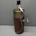 Stylecraft Natural Leather and Gold Table Lamp Large Size