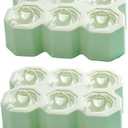 Ring Popsicle Molds 12 Pcs Silicone BPA Free Reusable Popsicle Molds Easy Take Off Popsicle Maker (green green)