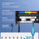 DEWENWILS 200W Low Voltage Transformer with 3 Independent Control Outputs, Landscape Transformer with Timer and Photocell Sensor, 120V AC to 12V/14V AC, Weatherproof, ETL Listed