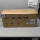 CEOTIS Ceiling Fans with Lights, 52" Wood Ceiling Fan, 3 Blades Ceiling Fan, Remote 6 Speeds Reversible Noiseless DC Motor Ceiling Fans for Farmhosue,Patio,Living Room,Bedroom,Office