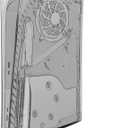 Geekria Transparent Cover Plates Compatible with PS5, PlayStation 5 Console Disc Edition, Hard Shockproof ABS Side Panels, Replacement Shell Gaming Accessories (Black)