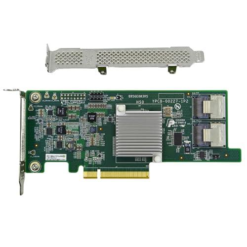 KCMconmey LSI 9207-8i Controller HBA Card, LSI 2308 SATA SAS Host Bus Adapter. 2 * SFF-8087 Internal 6Gbps, PCI-e 3.0 x8. IT Mode Firmware. Non RAID.