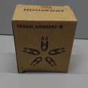 HOUSE DAY Foldable Travel Hangers 10 Pack w/10 Clips, Cruise Essentials 2025, Portable Hanger Collapsible Hangers Plastic, Travel Must Haves for Suitcase, Hotel, RV, Road Trip, Flying, Camping-Black