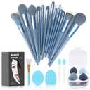 Koccido Makeup Brushes 22 Pcs Makeup Kit, Foundation Brush Eyeshadow Brush Make up Brushes Set (Blue, 22 Piece Set)