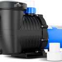 FOTING In/Above Ground Pool Pump, Self Primming (Dual Speed, 2HP, 3170/7000GPH, 115V) 1.5" & 2" NPT Inlet Connectors