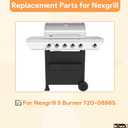 Grill Replacement Parts for Nexgrill 5 Burner 720-0888S, Grill Grate, Grill Burner and Heat Plates for Nexgrill Replacement Parts 5 Burner 720-0888S, Parts for Nexgrill 720-0888S Replacement Parts