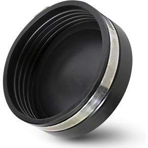 3962 Flexible PVC Pipe Cap with Stainless Steel Clamps, 4", Black (4" Inner and 4-1/2")