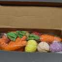 Bucherry 36 Pcs Easter Decorations for Home 5'' Artificial Jute Carrots Decor 2.4'' Colorful Egg Hanging Tree Ornaments for Small Tree Vegetable Gifts Basket Fillers Tabletop Home Party