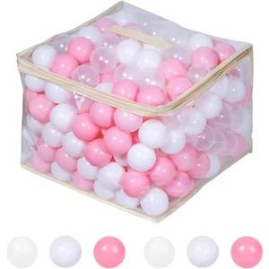 MoonxHome Ball Pit Balls for Toddlers, BPA Free Crush Proof Plastic Toy Balls for Ball Pit, Children's Pool Water Toys, Macaron Ocean Balls for Play Tent 2.15 Inch Pack of 100