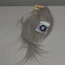 BARSDAR Wrap Around Straight Ponytail Extensions - 18 Inch Long Straight Gray Ponytails for Women, Clip in Ponytail Hair Extensions Synthetic Pony Tails Hairpieces Daily - Silver Grey