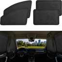 XCBYT Magnetic Car Window Shades 4PCS, 100% Blackout Privacy Curtains for Side Windows, Suede Car Window Covers for Camping, Baby Care, Breastfeeding & Road Trip Sleep