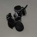 QUMY 4PCS Dog Boots for Large Dogs, Medium Dog Shoes & Paw Protectors for Hot Pavement, Summer Heat Protection, Mesh Breathable Nonslip Dog Booties for Hardfloors, Walking Running Hiking Black Size 5