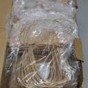 Gift Bags 8.25"X5.9 "X3.15" 100pcs Brown Kraft Paper Bag with Handles for Small Business Christmas Bulk, Wedding, Party Favor, Shopping, Lunch, Halloween Trick-or-Treat Bags