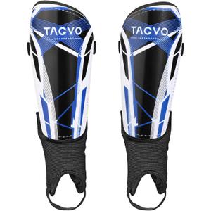TAGVO Soccer Shin Guards for Kids Youth Adults, Protective Soccer Equipment for Boys Girls Men, Soccer Shin Pads for Kids (Small)