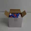 Libima 120 Pack Colored Table Tennis Balls 40 mm Plastic Balls Bulk for 4th of July Carnival Wedding Pool Games, DIY Arts, Pet Toys, School Patriotic Activities (Dark Blue, Red, White)