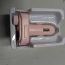 JOYROOM Bluetooth 6.0 Car Adapter FM Transmitter 81W Fast Charging Cigarette Lighter Hands-Free Calling Support USB Drive, Pink