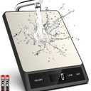 Mik-Nana Food Scale, Digital Kitchen Scale with 6 Units Tare Function & LCD Display, 11lb Stainless Steel Weight Grams and Ounces for Baking, Cooking and Meal Prep (Batteries Included)