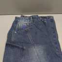 Aelfric Eden Mens Jeans Big Pocket Barrel Pants Loose Oversized Baggy Wide Leg Jean Casual Hip Hop Y2K Denim Pant Streetwear (36, Blue)